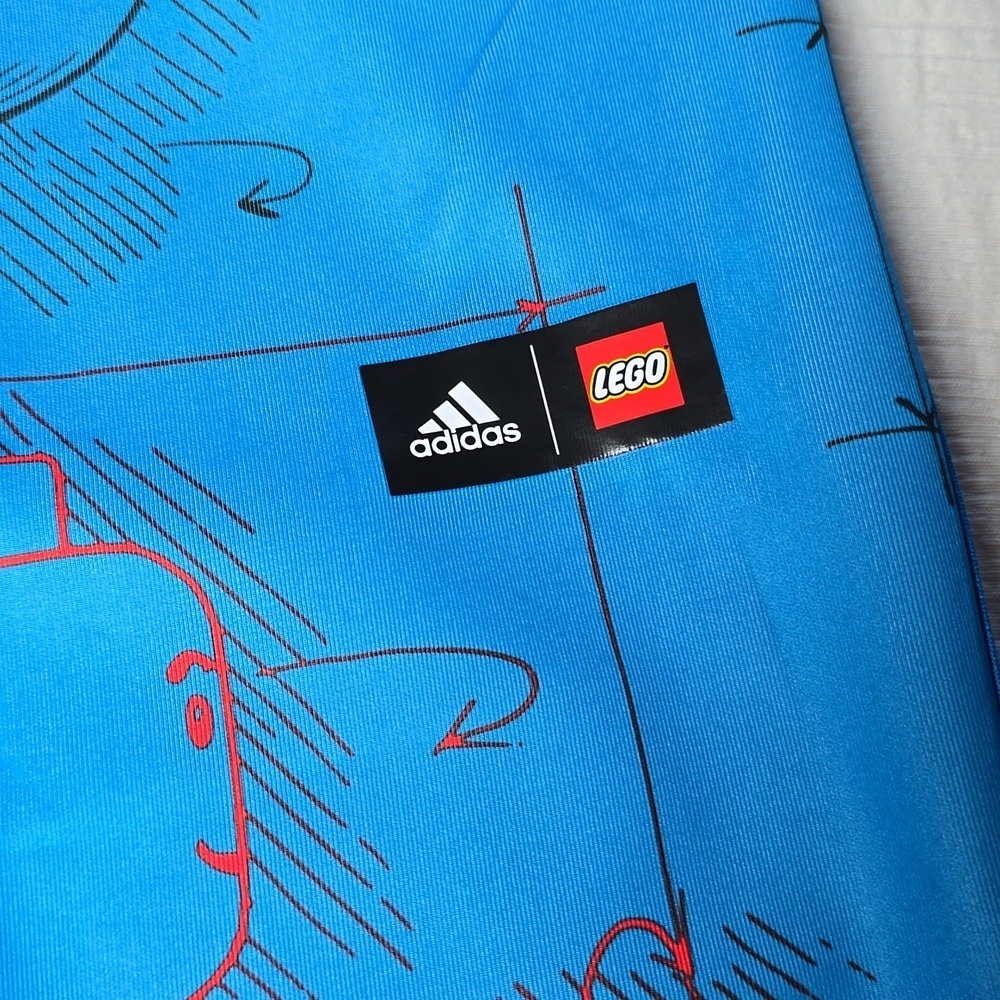 NWT Adidas x Lego® Tech Pack Tights Kids', Blue, Size L - Picture 8 of 13